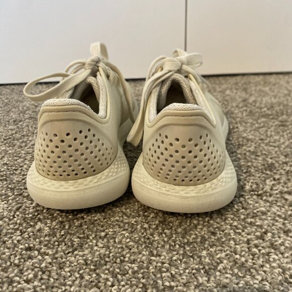 Crocs Literide Pacer Tennis Shoes Off White Sneakers Kids Size 3 - 3.5 - Picture 4 of 6